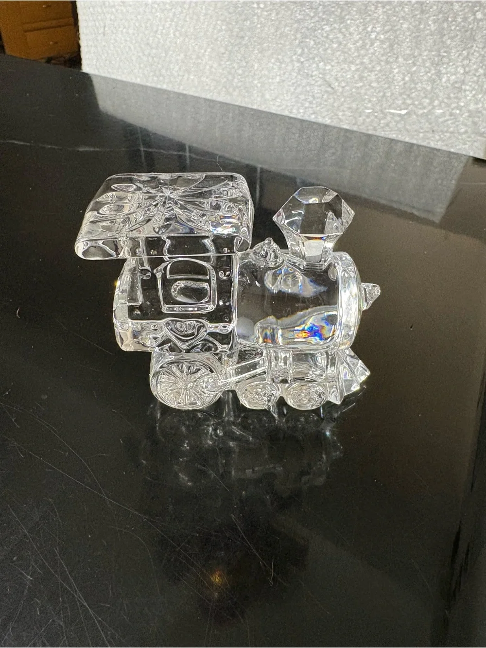 Jonal Crystal train paperweight